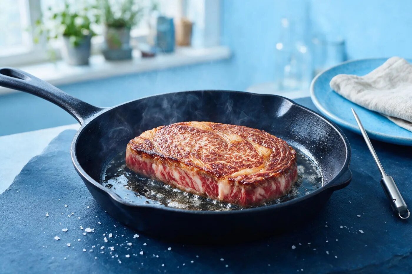 Ribeye, rückwärts gegart: auf den Punkt statt auf gut Glück