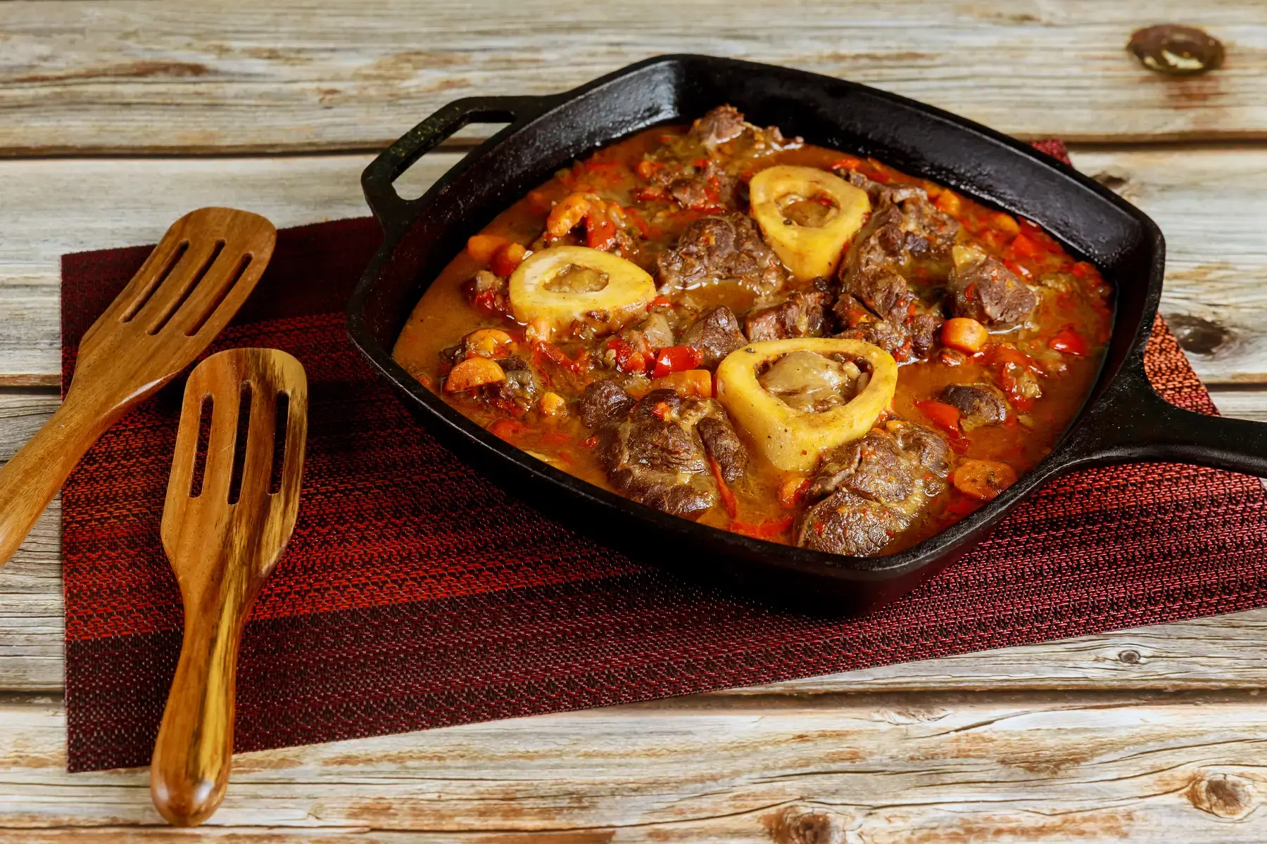 Wagyu Beinscheibe nach Ossobuco-Art: das Rezept